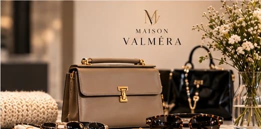 Taupe Handtasche, schwarze Lacktasche und Sonnenbrillen auf Marmor